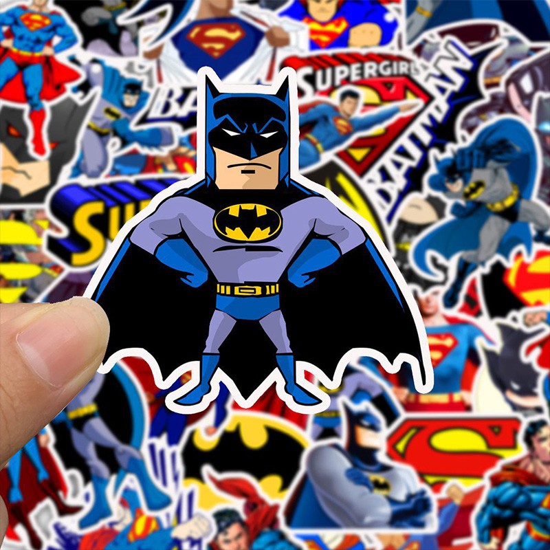 สติ๊กเกอร์-batman-diy-กันน้ําสําหรับติดตกแต่งกระเป๋าเดินทาง-45-ชิ้น