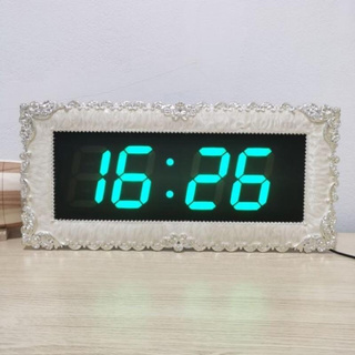 นาฬิกาดิจิตอล(JH8034) 38.5x18.5x3cm นาฬิกา ตั้งโต๊ะ LED DIGITAL CLOCK นาฬิกาแขวน นาฬิกาตั้งโต๊ะ 8034 นาฬิกาไฟ LED jh8034