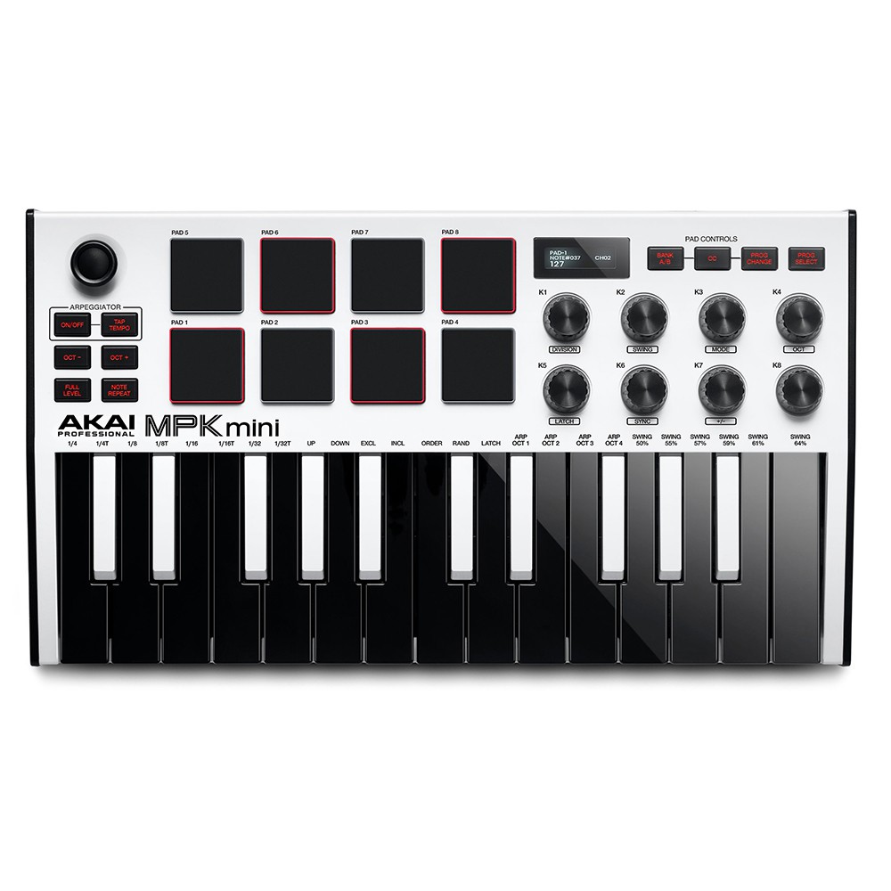 ภาพหน้าปกสินค้าAkai MPK Mini mk3 คีย์บอร์ดใบ้ Midi Keyboard Controller จากร้าน ctmusic บน Shopee