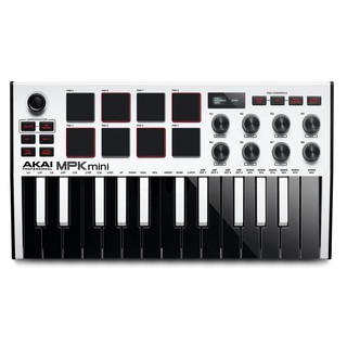 ภาพขนาดย่อของภาพหน้าปกสินค้าAkai MPK Mini mk3 คีย์บอร์ดใบ้ Midi Keyboard Controller จากร้าน ctmusic บน Shopee