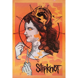 โปสเตอร์ รูปวาด วงดนตรี ร็อก เฮฟวีเมทัล สลิปน็อต Slipknot 1965 POSTER 24”X35” Inch American Rock Punk Heavy Metal V2