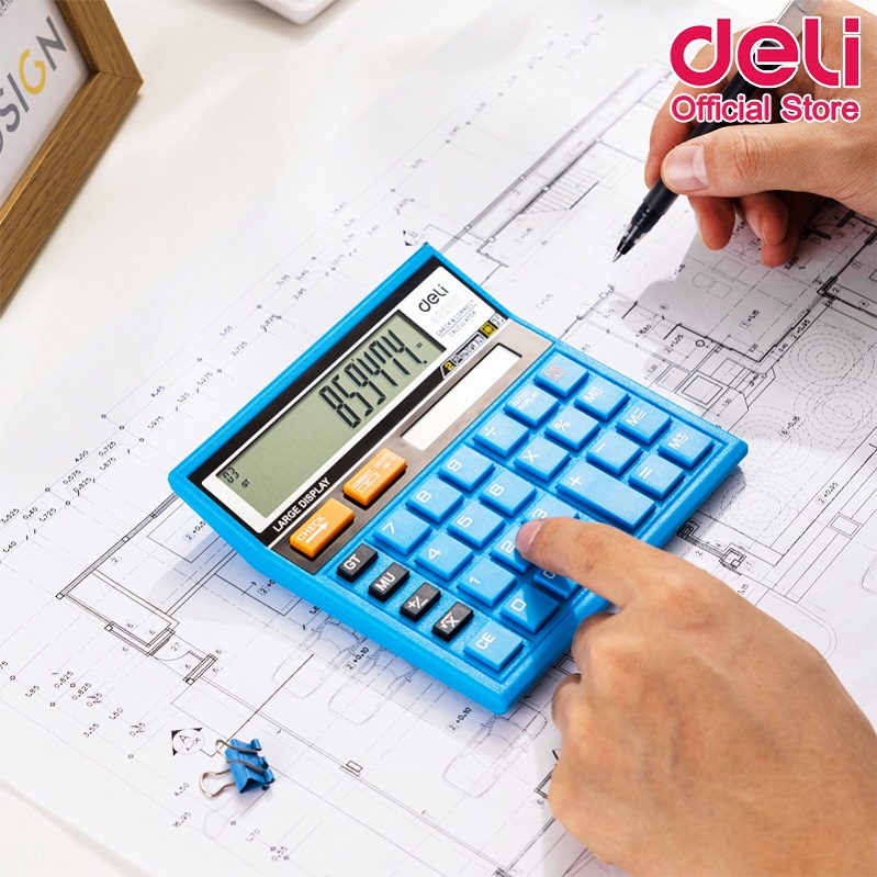 deli-39231f-calculator-เครื่องคิดเลขแบบตั้งโต๊ะ-12-หลัก-รับประกัน-5-ปี-เครื่องคิดเลขตั้งโต๊ะ-อุปกรณ์สำนักงาน-เครื่องคิดเลข