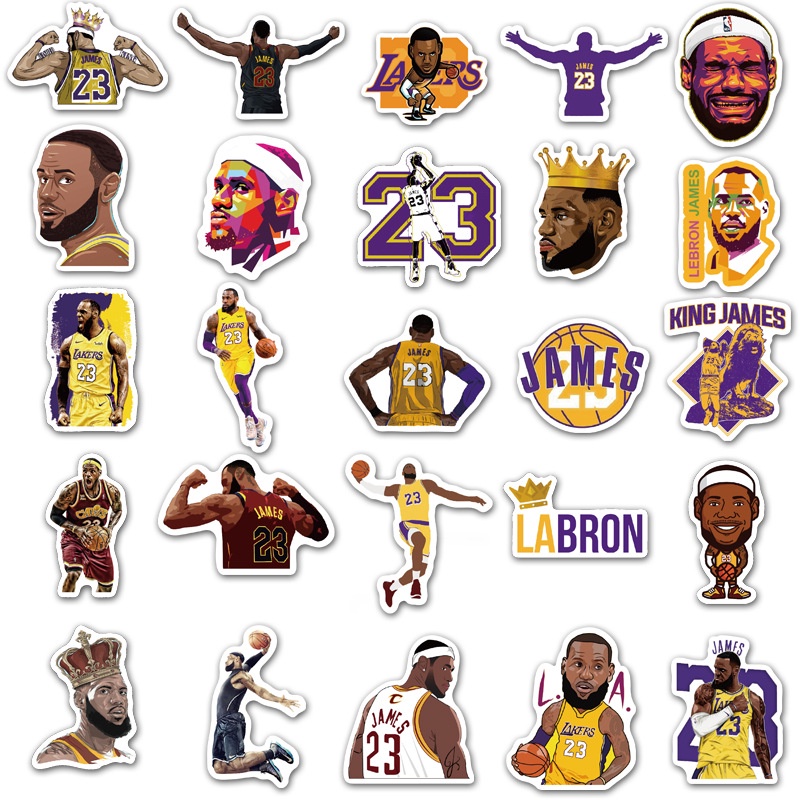 50-nba-บาสเก็ตบอล-superstar-lebron-james-สติกเกอร์กราฟฟิตี-กระเป๋าเดินทางส่วนบุคคล-กีตาร์-คอมพิวเตอร์-โน้ตบุ๊ก-สติกเกอร์กราฟฟิตี-กันน้ํา