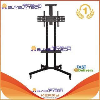 ภาพหน้าปกสินค้าbuybuytech TV Stand ขาตั้งทีวี ขนาด 32\'\'-65\'\' สูง 200 cm . โชว์สินค้า ขาตั้งทีวีเคลื่อนที่ได้ ปรับ ก้ม เงย ที่เกี่ยวข้อง