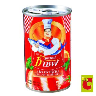 ซูเปอร์ซีเชฟ ปลาซาร์ดีนในซอสมะเขือเทศ ขนาด 155 กรัม