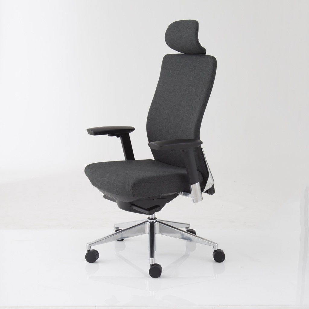 Modernform เก้าอี้สำนักงาน รุ่น SERIES 15S เก้าอี้สีดำ เก้าอี้ทำงานเพื่อสุขภาพ Ergonomic เบาะผ้าดำ พนักพิงสูงผ้าดำ ระบายอากาศดีเยี่ยม แขนปรับได้ ขาอะลูมิเนียม