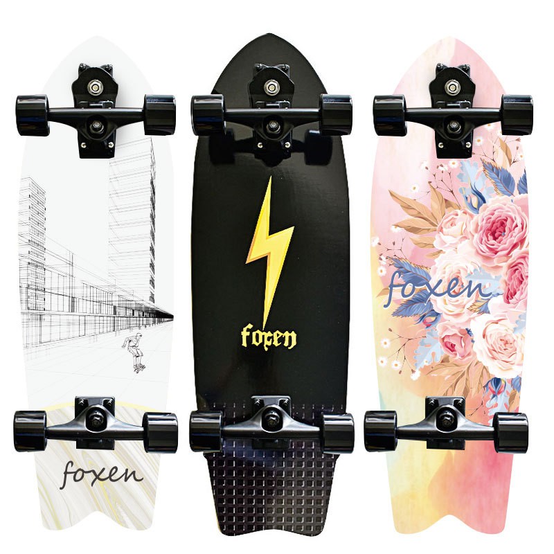 ลดล้างสต๊อก-foxen-surfskate-s7-ขนาด-32-นิ้ว-ทรัคดำ-ถูกที่สุด