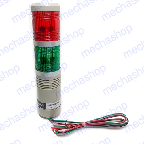 ทาวเวอร์ไลท์-ไฟเตือนสถานะเครื่องจักร-มีเสียง-ไฟกระพริบ-dc-12v-24v-lamp-red-green-flash-industrial-tower-signal