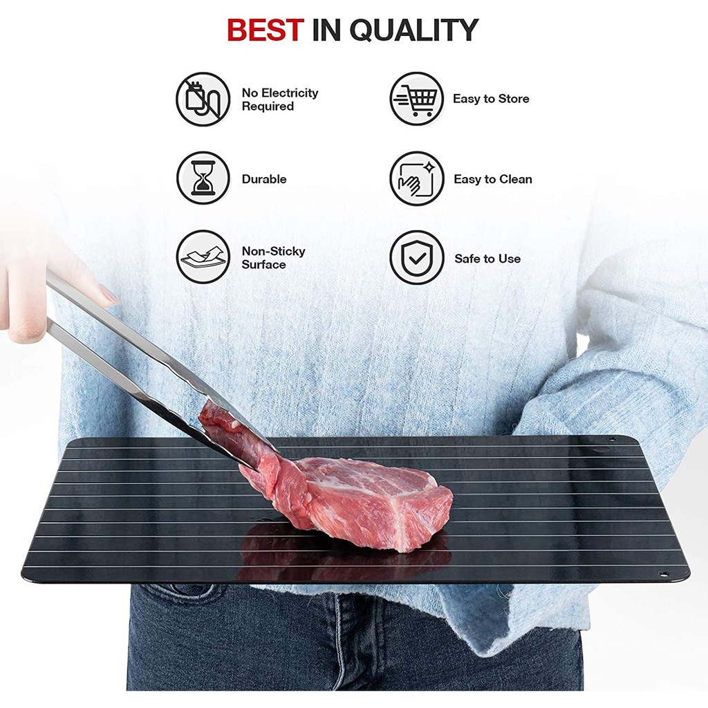 Defrost express แผ่นอลูมิเนียมละลายน้ำแข็งอัจฉริยะ Shopee Thailand