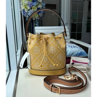 Tory T-Monogram Embossed Bucket Bag