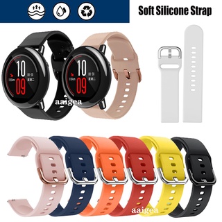 สายนาฬิกาวงซิลิโคนอ่อนนุ่มสำหรับ Huami Amazfit PACE for Huami Stratos 2 2S 3 /GTR 47mm /GTR2