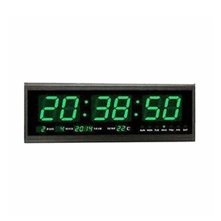 Hobar นาฬิกาดิจิตอล LED Number Clock รุ่น HB4819SM ขนาด 48X19X5cm(ตัวเลขสีเขียว)