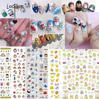 [favorite]สติ๊กเกอร์ติดเล็บลายการ์ตูนแมวกระต่ายโดราเอมอน