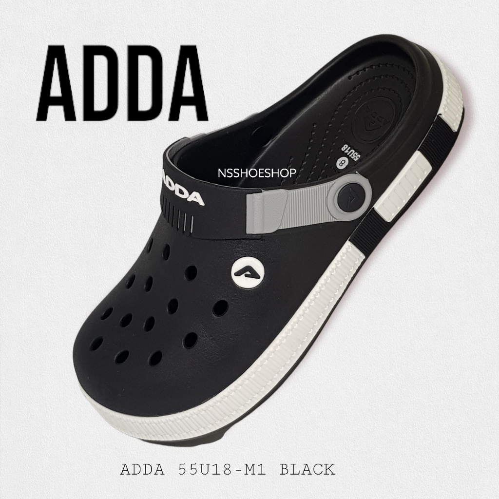 ภาพหน้าปกสินค้าADDA 55U18 NMD รองเท้าแตะ CLOG รองเท้าลำลอง สำหรับผู้ชาย แบบสวมหัวโต ทรง Crocs แบบสวม size 7-10 จากร้าน nsshoeshop บน Shopee