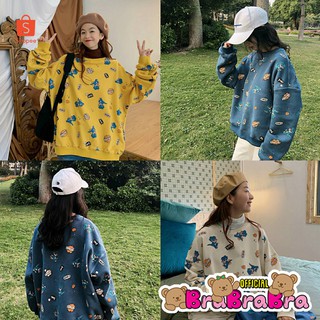 🧸💦𝑩𝒓𝒂𝑩𝒓𝒂𝑩𝒓𝒂⛱️🧸  #f-043 เสื้อแขนยาว ลายการ์ตูน น่ารักมาก