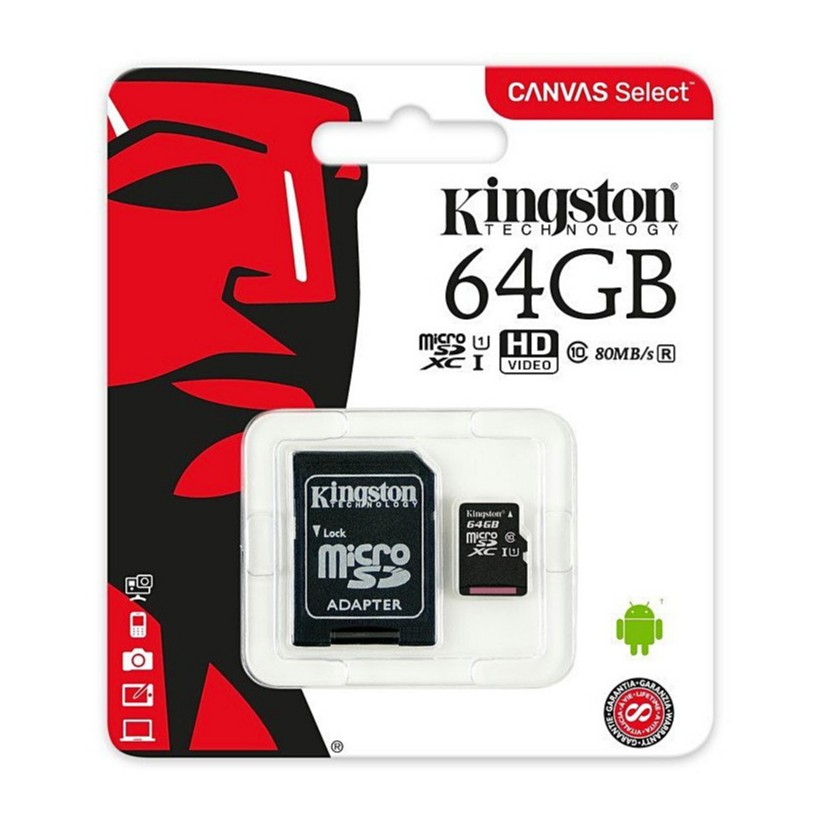 ภาพสินค้า32GB, 64GB, 128GB, MICRO SD CARD (ไมโครเอสดีการ์ด) KINGSTON CLASS 10 (SDCS2/64GB) รับประกัน LT จากร้าน hardware_corner บน Shopee ภาพที่ 5
