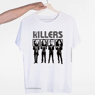 เสื้อยืดผ้าฝ้ายพิมพ์ลายขายดี เสื้อยืด ผ้าฝ้าย พิมพ์ลายวง The Killers Punk Rock สไตล์พังก์ร็อค ฮิปสเตอร์ แฟชั่นสําหรับผู้