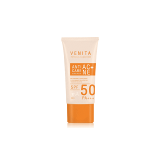 Venita Anti-Acne Care Sunscreen SPF50/PA+++ เวนิต้า กันแดดเนื้อครีมเจลบางเบา ซึมเร็ว เกลี่ยง่าย.