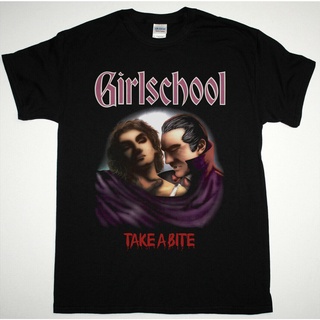 tshirtเสื้อยืดคอกลมฤดูร้อนChool Take A Bite Black T Shirt 1988 Lee Aaron Motorhead Saxon f1pDSto4XL