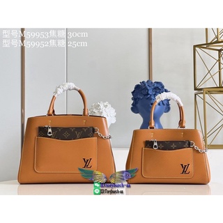 M59952 caramel LV Marelle Tote BB shopper handbag business briefcase crossbody satchel