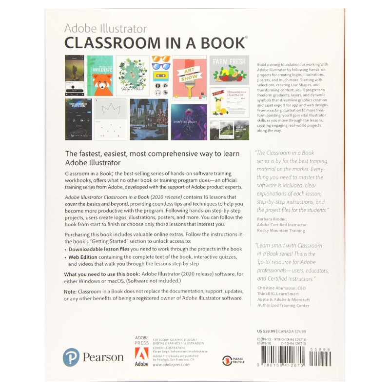 chulabook-ศูนย์หนังสือจุฬาลงกรณ์มหาวิทยาลัย-c231หนังสือ-9780136412670-adobe-illustrator-classroom-in-a-book-2020-release