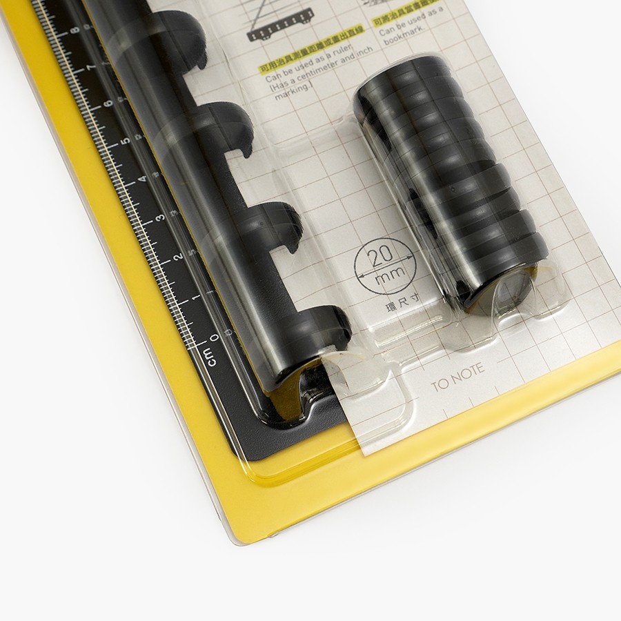 FOLIO X TO NOTE Ruler with Disc : ไม้บรรทัดพร้อมแผ่นดิสก์ ขนาด 20 มม. ...