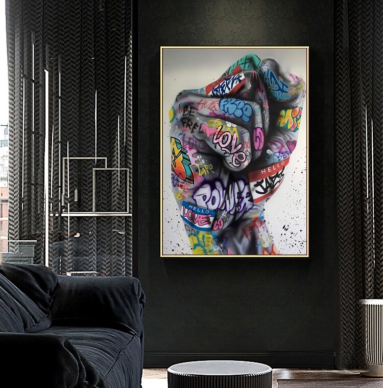 street-graffiti-art-canvas-lover-hands-art-wall-posters-prints-in-spiration-picture-for-living-room-decor-unframed