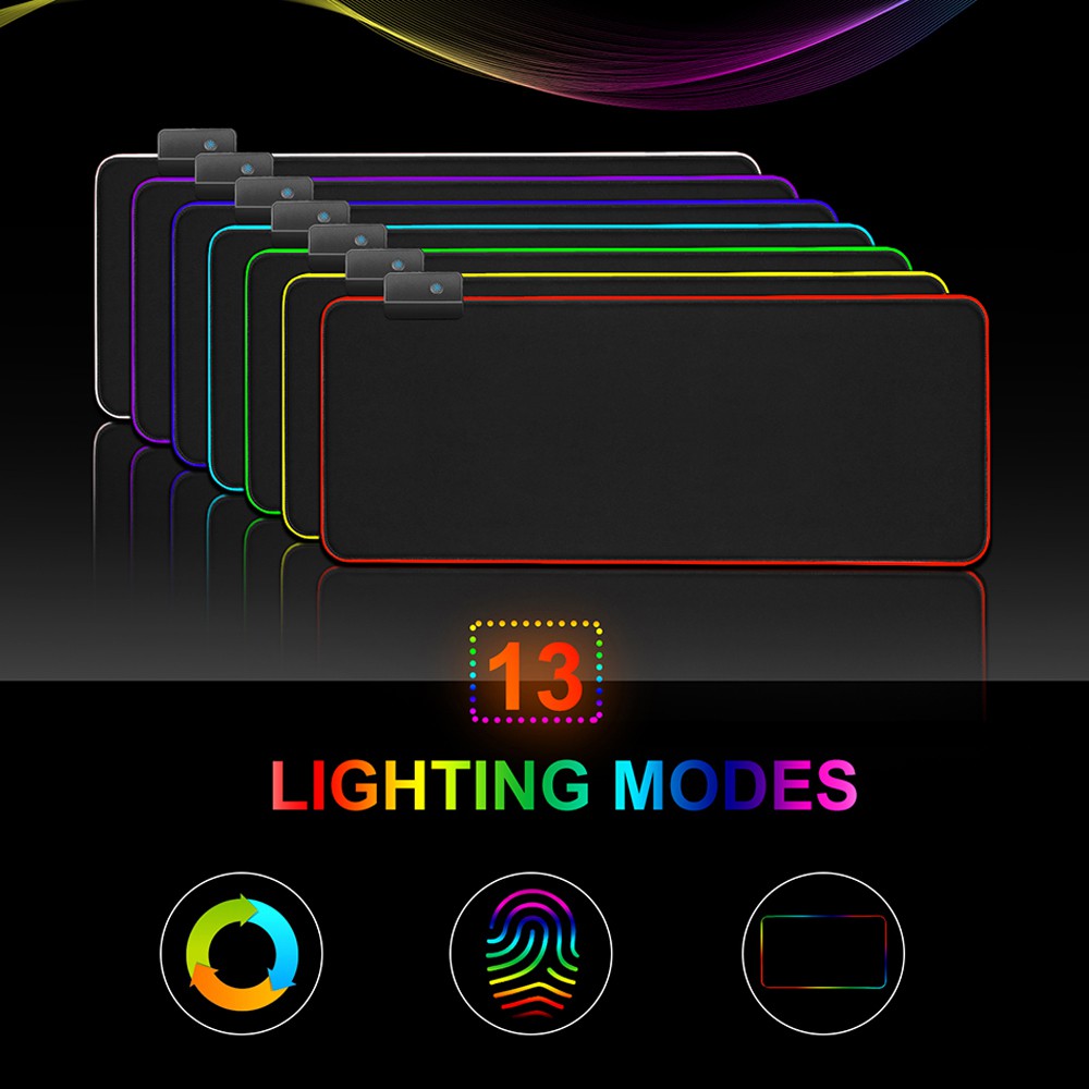 ภาพหน้าปกสินค้าแผ่นรองเมาส์เกมมิ่ง GMS-WT-5 RGB Gaming Mouse Pad มาพร้อมแสงไฟ RGB มีปุ่มปรับไฟได้ ยืดหยุ่นม้วนเก็บได้ ทนทาน พร้อมส่ง จากร้าน winho1234 บน Shopee