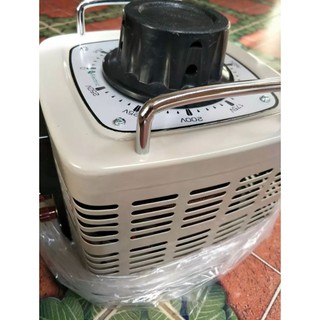 หม้อแปลงปรับแรงดันไฟฟ้าแบบแกนหมุน วาริแอค TDGC2-3KVA=12A220VAC สินค้าใหม่พร้อมส่งที่ไทย