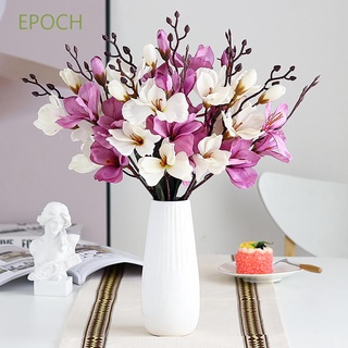 Epoch ช่อดอกกล้วยไม้ปลอม แมกโนเลีย 5 ดอก 20 หัว หลากสี สําหรับตกแต่งบ้าน งานแต่งงาน พร็อพถ่ายรูป