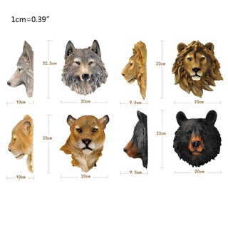 ภาพขนาดย่อของภาพหน้าปกสินค้าBst ประติมากรรมเรซิ่นรูปหัวสัตว์หมาป่าเสือสิงโต 3D สําหรับแขวนตกแต่งผนัง จากร้าน bagstore.th บน Shopee