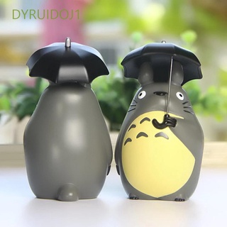 Dyruidoj1 โมเดลฟิกเกอร์การ์ตูน Totoro พร้อมร่มขนาดมินิสําหรับตกแต่งปาร์ตี้ My Neighbor