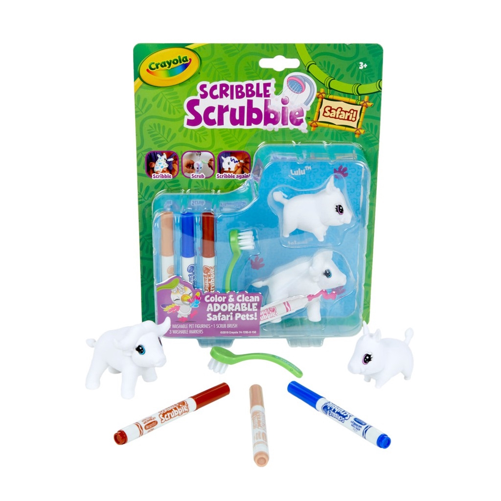 crayola-scribble-scrubbie-safari-warthog-amp-buffalo-ชุดระบายสีสัตว์ป่า-หมูป่าและควาย