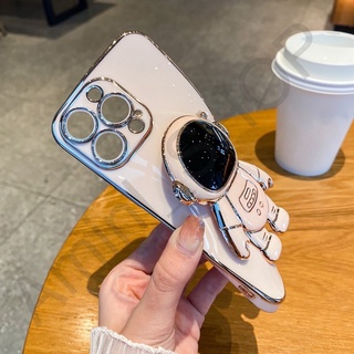 เคส TPUสีขาตั้งอวกาศ RENO 8(5G) A5S A12 F9 A7 A15 A16 A5(2020) A9(2020) A15 A16