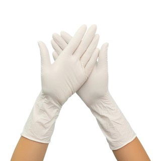 💥💥💥💥ถุงมือแพทย์  ถุงมือช่างสัก ไม่ผสมแป้ง Latex สีขาว 💥💥💥💥  💥