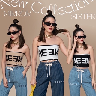 Code : 20701.4 เสื้อเกาะอก เสื้อใส่เก๋ๆ งานป้าย Mirrorsister