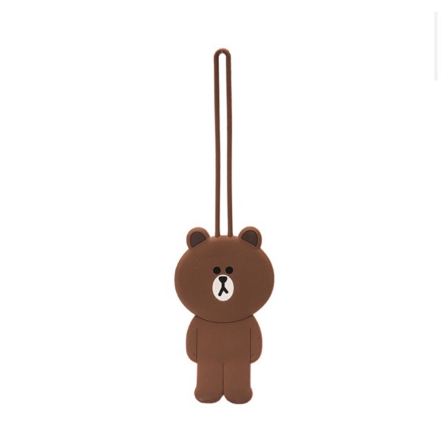 พร้อมส่ง-แท๊กกระเป๋า-brown-แท้