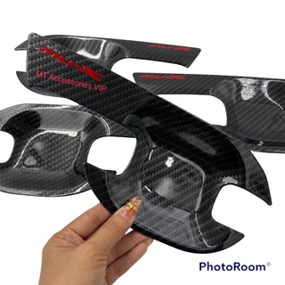MU-X ปี 2021 เบ้ากันรอย มิวเอ็กซ์ ลายแคฟล่าโลโก้แดงF