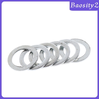 สินค้า [BAOSITY2] 100 ชิ้น แหวนรองน๊อตล้อ สเก็ตบอร์ด สำหรับ ลองบอร์ด เรือลาดตระเวณ สีเงิน 11 มม.