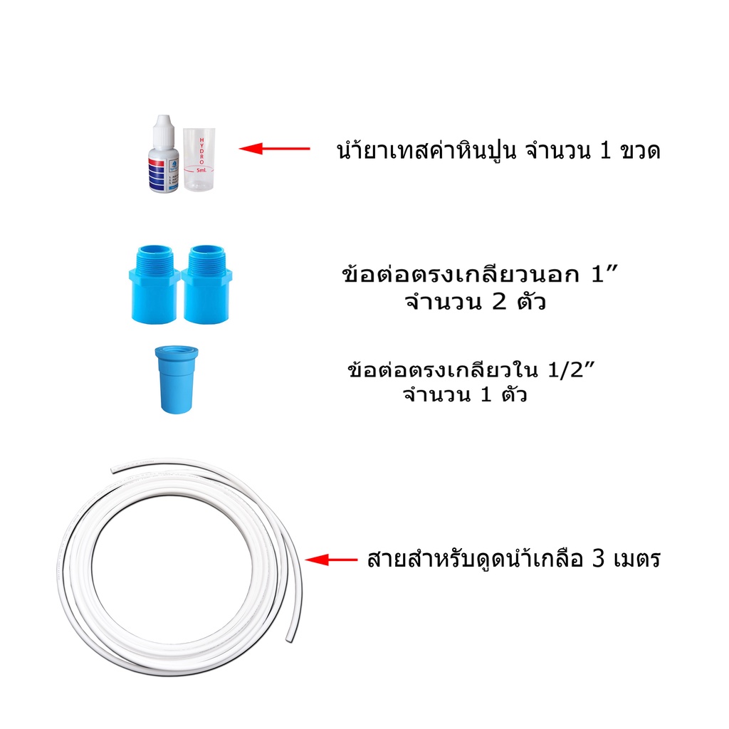 ชุดกรองหินปูนในน้ำถัง-fiber-8x35-นิ้ว-พร้อมสารกรอง-resin-20-ลิตร