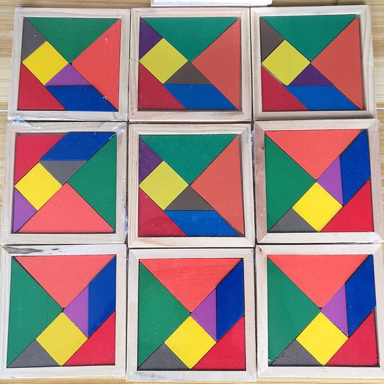 tangram-ของเล่นไม้เพื่อการเรียนรู้เด็ก