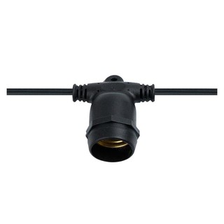 Lamp cap WATERPROOF STRING LIGHT SOCKETS BEC VKF2X1 10M 30-SOCKET BLACK Lamp device Light bulb ขั้วหลอด ขั้วกันน้ำสายไฟร