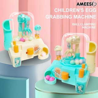 Ameesi เครื่องจับไข่ ขนาดเล็ก 1 ชุด พร้อมลูกบอล 8 ลูก ของเล่นสําหรับเด็ก