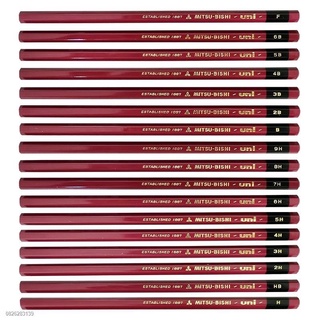 ราคาต่อ 2-8 CHANEL2HAND99 ดินสอวาดภาพ จากญี่ปุ่น ดินสอไม้ Uni Mitsubishi Pencil Uni H HB F 2B Drawing Draft Star 1887