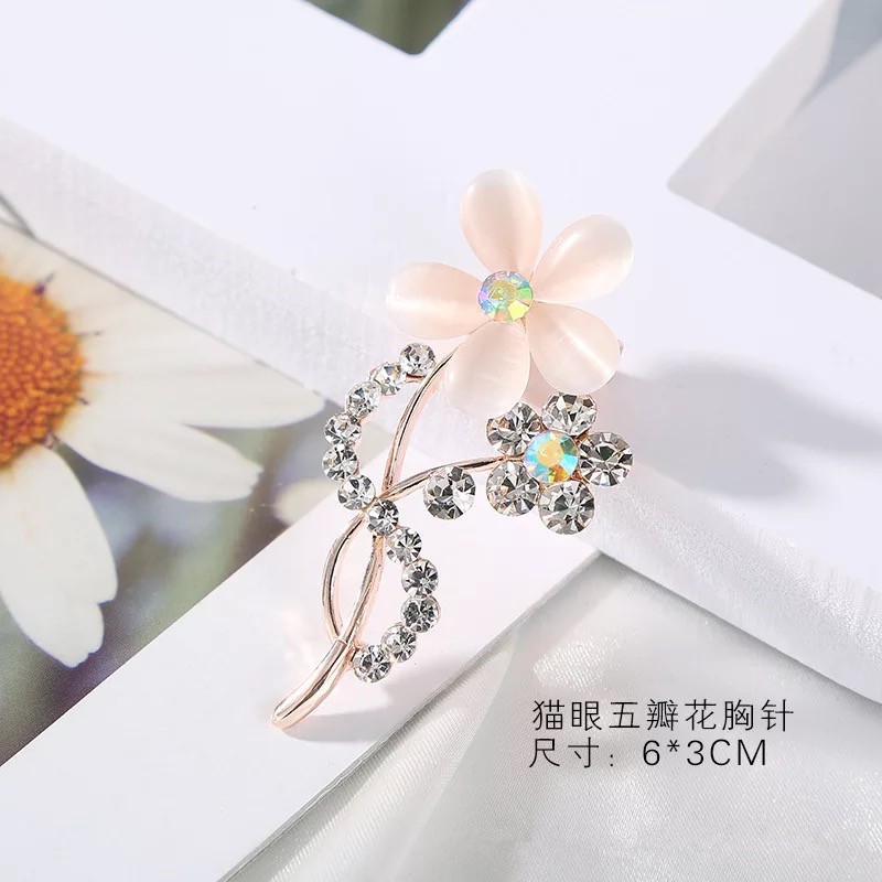 ภาพสินค้าเข็มกลัดช่อดอกไม้ ประดับมุก สไตล์เกาหลี คุณภาพสูง จากร้าน 1501537907400.th บน Shopee ภาพที่ 5
