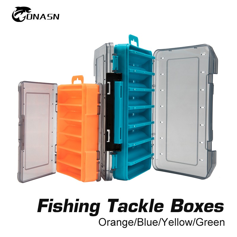 ONASN Fishing Tackle Boxes 12 14 Compartments Bait Lure Hook ...