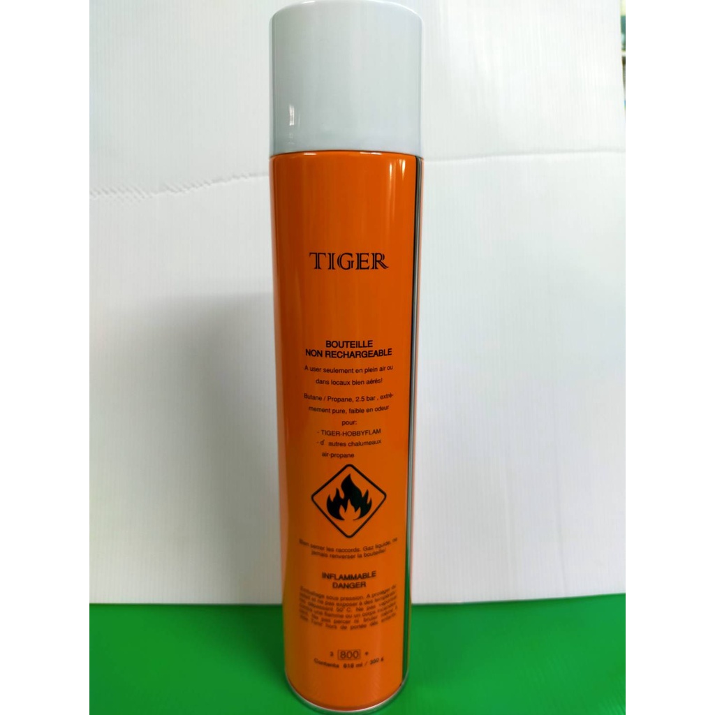 แก็ซกระป๋องเชื่อมท่อแอร์-แก็สกระป๋อง-tiger-เชื่อมท่อทองแดง-tiger-gas-618-ml