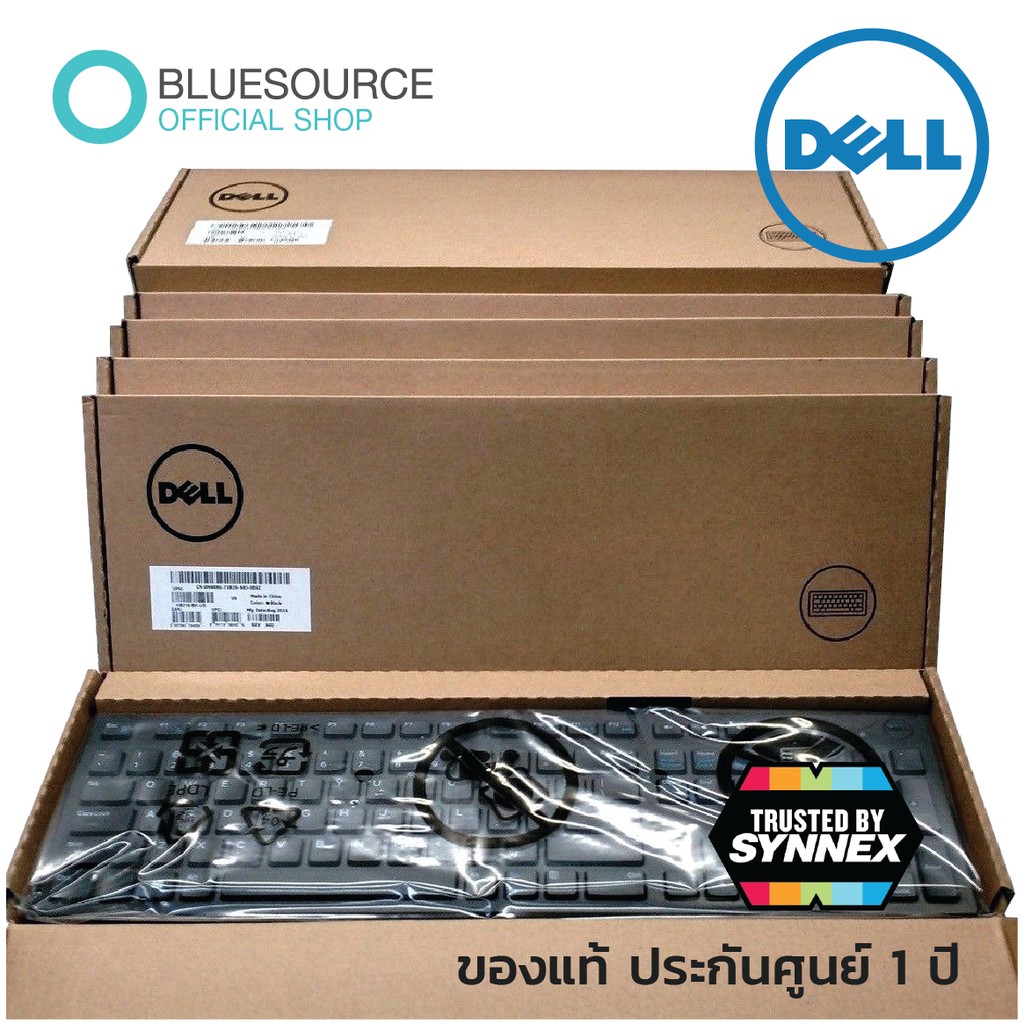 ของแท้-100-ประกันศูนย์-1ปี-ชุดเมาส์-คีย์บอร์ด-dell-มี-dell-ms116-optical-mouse-และ-kb216-keyboard-ภาษาไทย