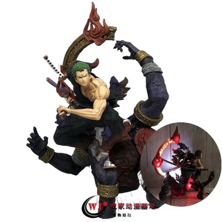 One Piece GK และชุดประทับโชกุนของประเทศในฐานะสหายกับรูปปั้นที่ทำด้วยมือของ ronin Zoro เครื่องประดับแบบจำกัด