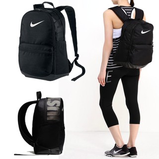 Nike กระเป๋าเป้ แฟชั่น หญิง NIKE Brasilia (Medium) Backpack ลิขสิทธิ์แท้ สี black
